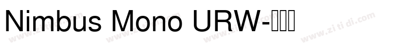 Nimbus Mono URW字体转换